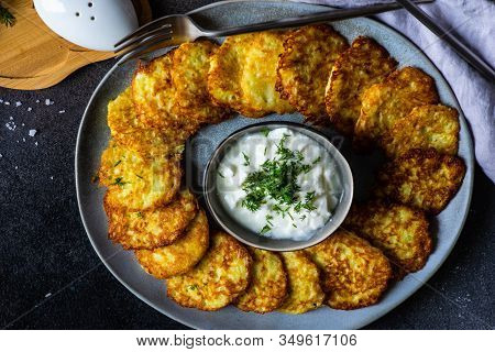 Traditional Ukrainian Dish Deruny