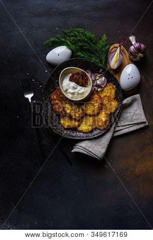 Traditional Ukrainian Dish Deruny