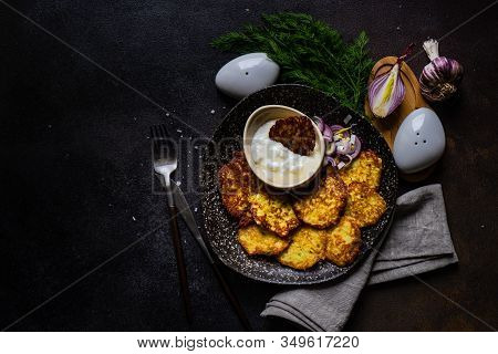 Traditional Ukrainian Dish Deruny