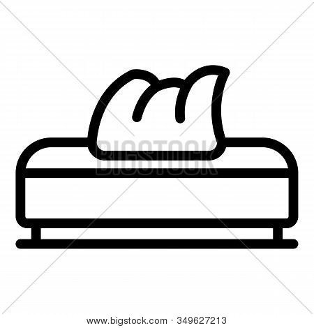 Wet Wipes Box Icon. Outline Wet Wipes Box Vector Icon For Web Design Isolated On White Background