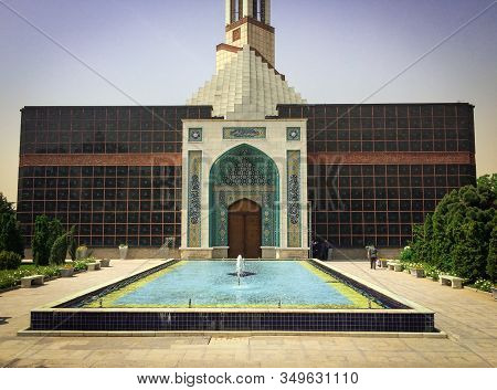 Iran Tehran 09 05 2019: Symbolic Cultural Building In Tehran International Exhibition Place, Iran.