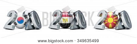 Set  Legislative Election In South Korea. Legislative Election In Egypt. Legislative Election In Nor