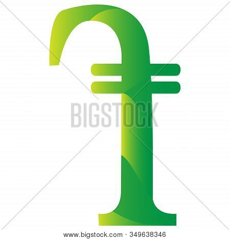 Dram Armenia Currency Symbol Icon Vector Illustration On A White Background