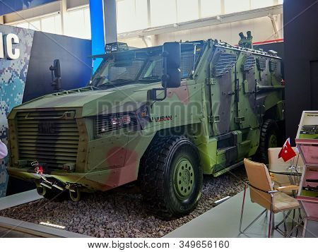 Astana, Kazakhstan - May 25, 2018: Mrap Vuran By Bmc At The Kadex Exhibition