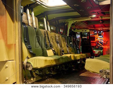 Astana, Kazakhstan - May 25, 2018: Armored Personnel Carrier Arma By Otokar At The Kadex Exhibition