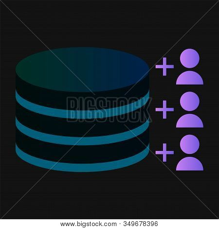Data Warehouse Icon Logo Design. Vector Illustration