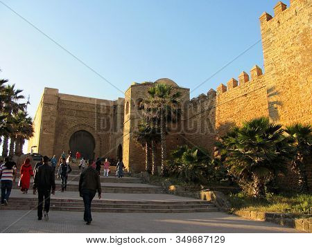 Rabat, Morocco - May 5, 2013: Kasbah Of Udayas Fortress In Rabat Morocco.