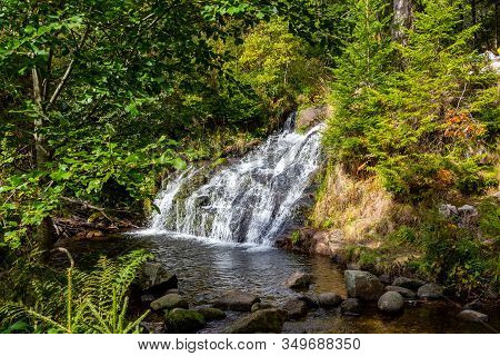 View At Nice Waterfall Nearby Menzenschwand, Black Forest, Germany