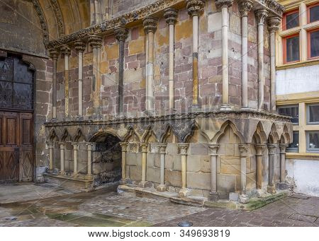 Scenery Around Saint-maurices Basilica In Epinal, The Capital City Of The Vosges Departmend In Franc