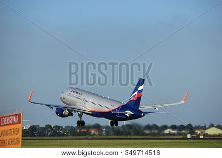 Amsterdam, The Netherlands  - August, 18th 2016: Vp-blr Aeroflot - Russian Airlines Airbus A320-214,