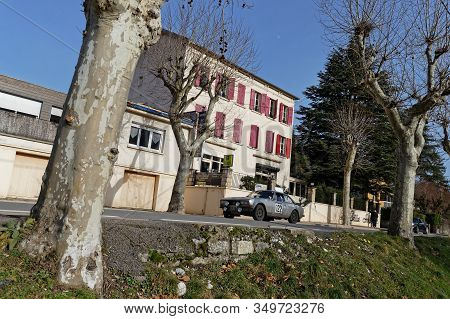Die, France, February 3, 2020 : Historic Monte-carlo Rally Runs On The Roads Of South Of France. T