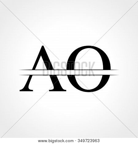 Initial Ao Letter Logo With Creative Modern Business Typography Vector Template. Creative Abstract L