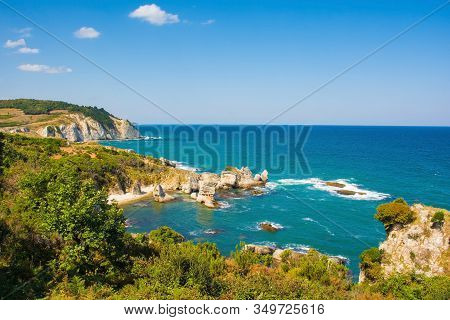 The Black Sea Coast At Kilimli Bay, Near Agva, Sile, In North West Turkey