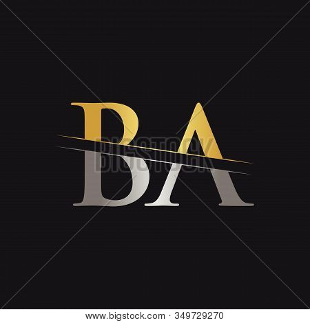 Initial Ba Letter Logo With Creative Modern Business Typography Vector Template. Creative Abstract L