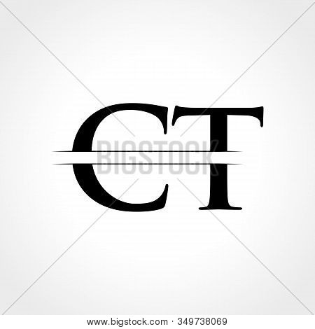 Initial Ct Letter Logo With Creative Modern Business Typography Vector Template. Creative Abstract L
