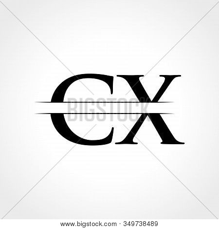 Initial Cx Letter Logo With Creative Modern Business Typography Vector Template. Creative Abstract L