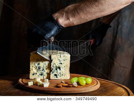 Gorgonzola Piccante Italian Blue Cheese, Made From Unskimmed Cows Milk