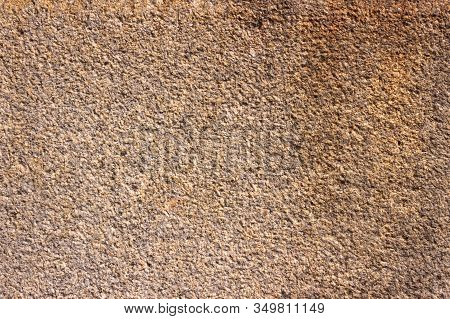 Texture Of Granite Brown Stone, Original Background, Close-up