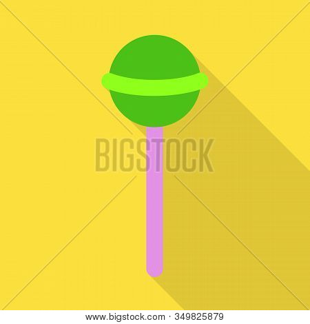Isolated Object Of Lollipop And Cane Sign. Web Element Of Lollipop And Spiral Vector Icon For Stock.