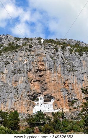 Monastery Of Ostrog Is A Monastery Of Serbian Orthodox Church Placed Against An Almost Vertical Rock