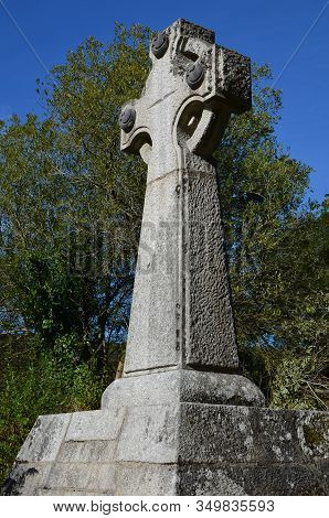 Celtic Cross In German Military Cemetery Glencree