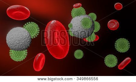 Pathogenic Viruses Causing Infection In Host Organism , Viral Disease Outbreak , For Background Or G