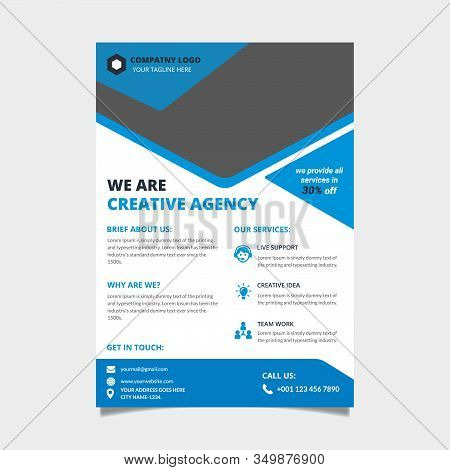 Corporate Flyer Design And Editable Vector Template