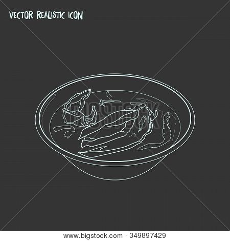 Bhutan Ema Datshi Icon Line Element. Illustration Of Bhutan Ema Datshi Icon Line Isolated On Clean B