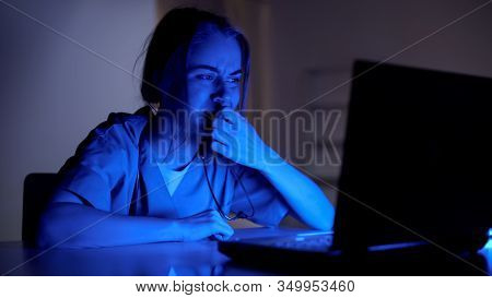 Inexperienced Nurse Making Mistake In Online Medical Records Registry, Fail