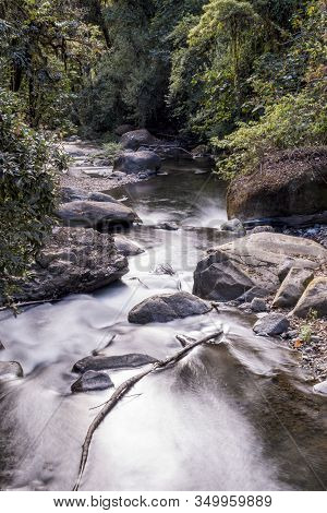 Savegre River, San Gerardo de Dota. Quetzales National Park, Costa Rica. The cleanest river in Centr