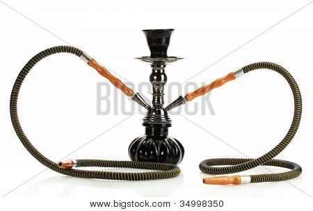 흰색 바탕에 절연 물 담 뱃 대