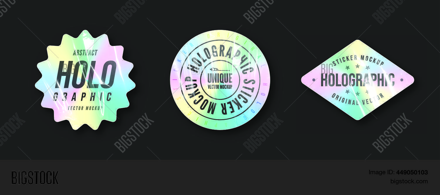 Holographic Sticker Vector & Photo (Free Trial) Bigstock