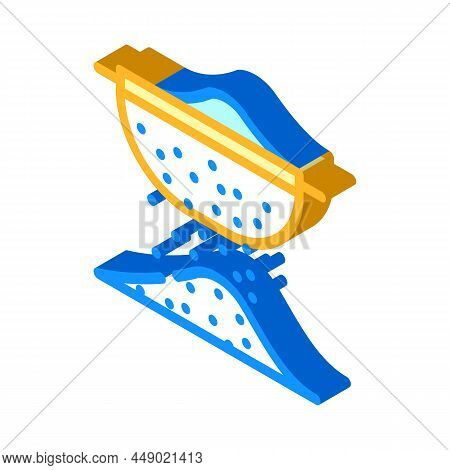 Flour Sift Isometric Icon Vector. Flour Sift Sign. Isolated Symbol Illustration