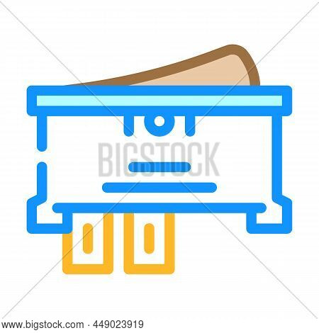 Single Pole Single Throw Switch Color Icon Vector. Single Pole Single Throw Switch Sign. Isolated Sy