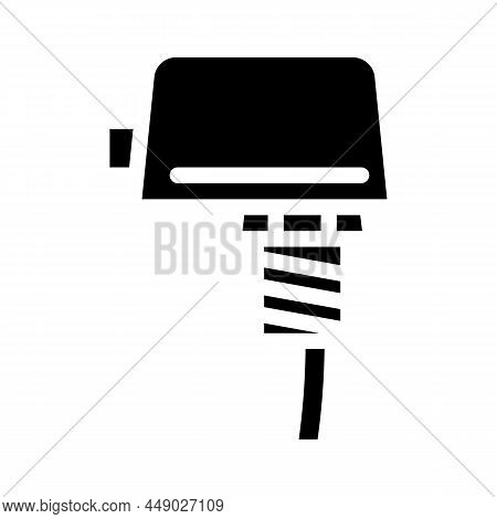 Limit Switch Glyph Icon Vector. Limit Switch Sign. Isolated Contour Symbol Black Illustration