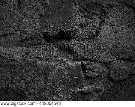 Black Grunge Texture Background. Abstract Dark Grunge Texture On A Black Wall. Black Grunge Texture 