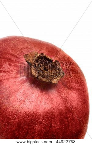 Pomegranate isolated on white