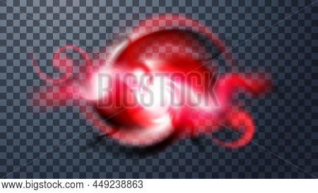 Modern Magic Witchcraft Symbols With Strange Flame Spark.