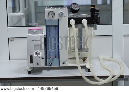 Nizhny Novgorod, Russia, Gagrina Avenue 23, Lobachevsky University, 29.01.2022. Apparatus For Anesth