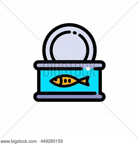 Canned Fish Icon Vector