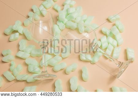 Styrofoam Granular Packaging Filler For Parcels, Protective Packaging . Glass Protection, Sterilized