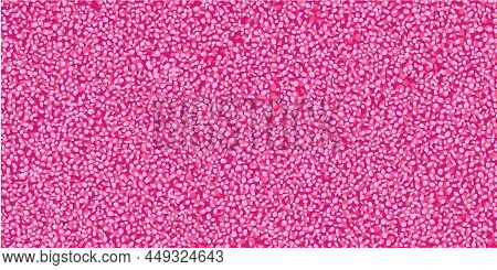 Fluffy Pink Abstract Dotted Terry Towel Or Carpet Seamless Pattern Top View