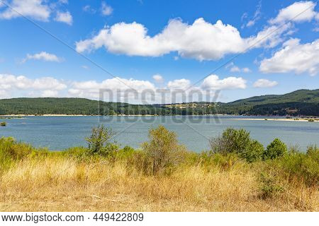 Cecita Lake. The Sila National Park Located In Camigliatello Silano