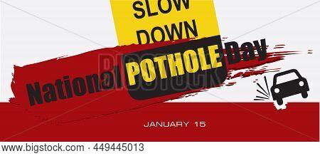 Card For Event January Day - National Pothole Day