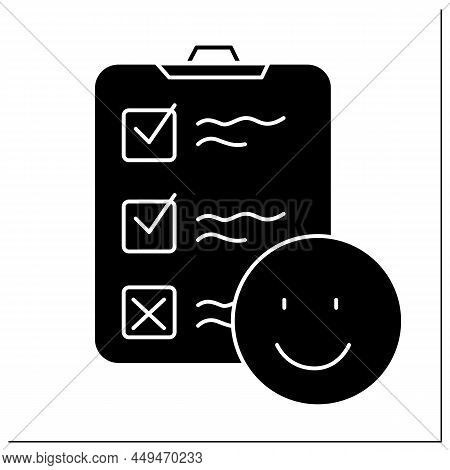 Consumer Survey Glyph Icon. Hand Choice Multiple Option Answer. Marketing Strategy Research, Custome