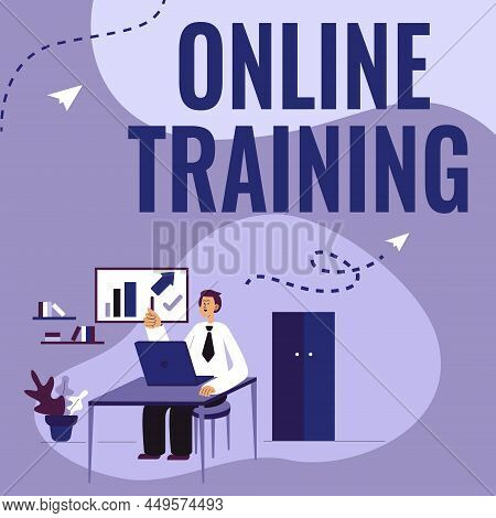Conceptual Caption Online Training. Word For Computer Based Training Distance Or Electronic Learning