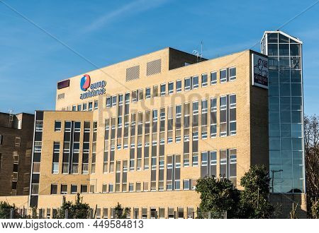 Auderghem, Brussels / Belgium - 02 18 2019: Facade Of The Europe Assitance Insurance Company