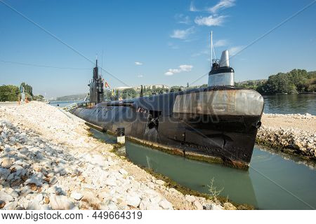 An Abandoned, Old Combat Soviet Union Submarine In Bulgaria
