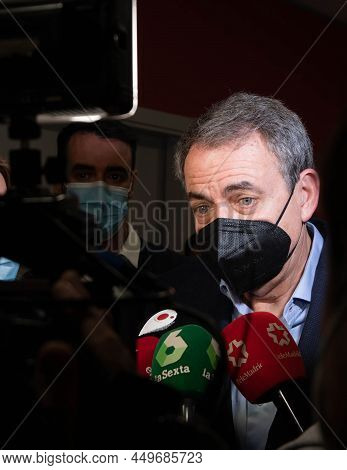 Madrid, Spain, February 21Th 2022- José Luis Rodríguez Zapatero, Former Prime Minister Of Spain, Spe