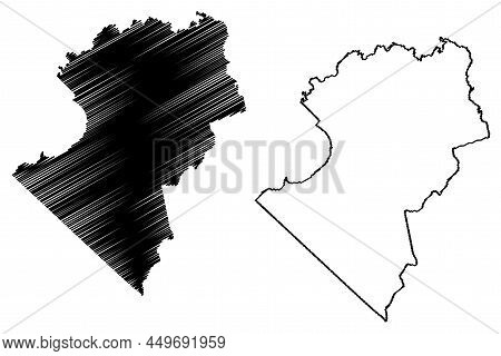Tremedal Municipality (bahia State, Municipalities Of Brazil, Federative Republic Of Brazil) Map Vec
